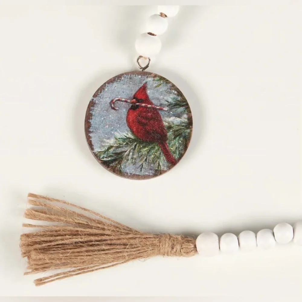 Cardinal Beaded Garland